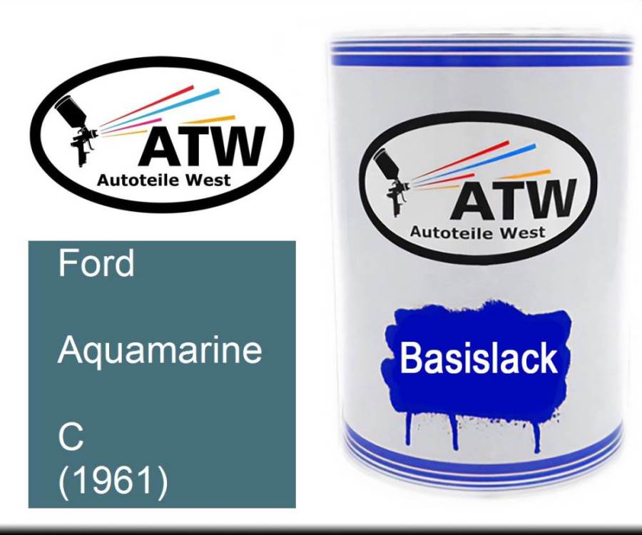 Ford, Aquamarine, C (1961): 500ml Lackdose, von ATW Autoteile West.